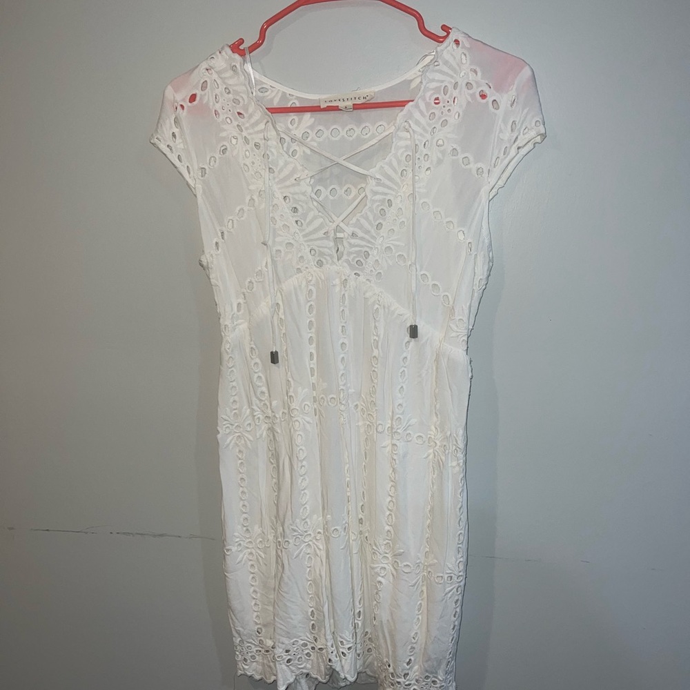 Lulus White Summer Dress Size Small